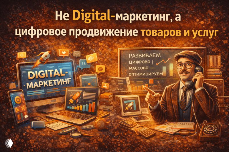 Не Digital-маркетинг, а цифровое продвижение