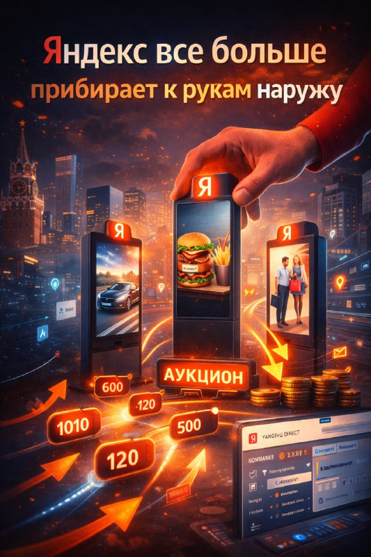 Наружная реклама уходит в цифру — к Яндексу