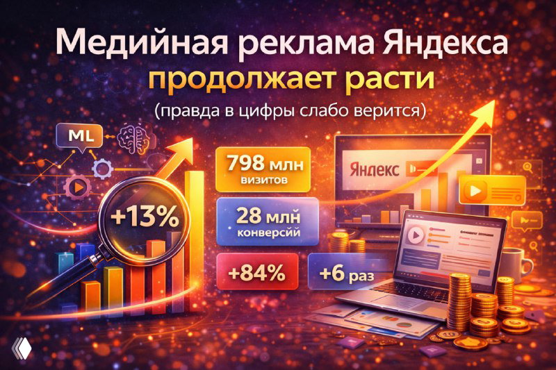 Медийная реклама Яндекса продолжает расти