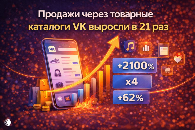 Продажи через товарные каталоги VK выросли в 21 раз