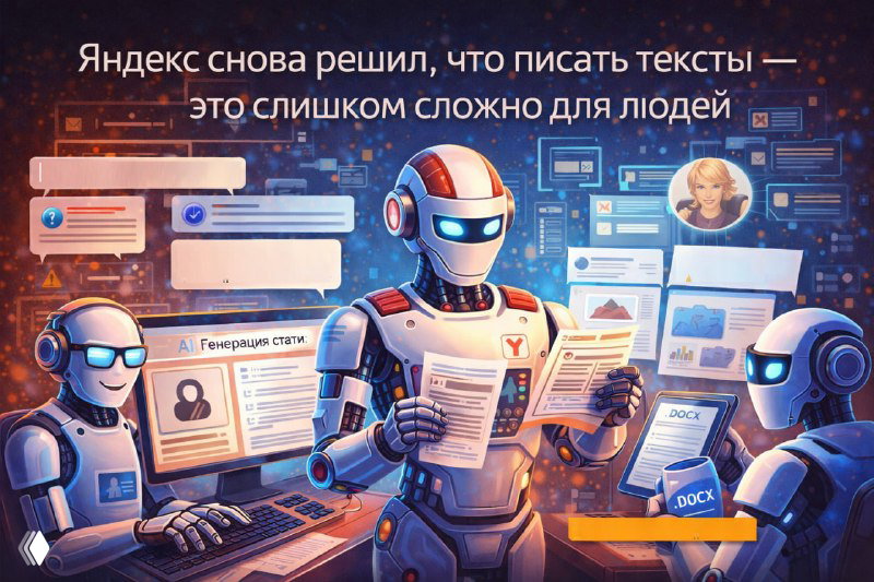 Яндекс: писать тексты — слишком сложно для людей