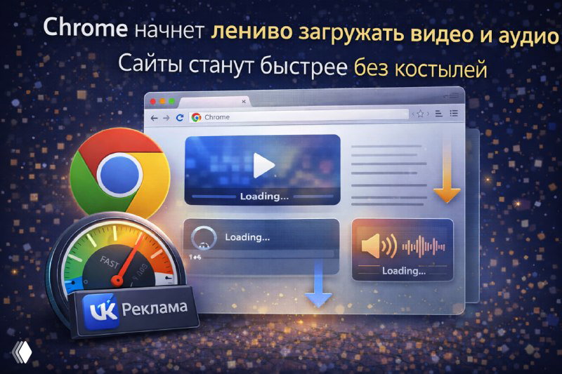 Chrome начнет лениво загружать видео и аудио