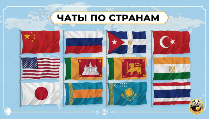 Каталог Telegram‑чатов по странам