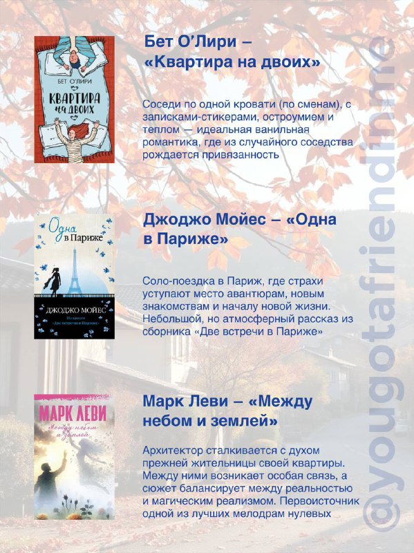 9 уютных книг в духе Нэнси Мейерс