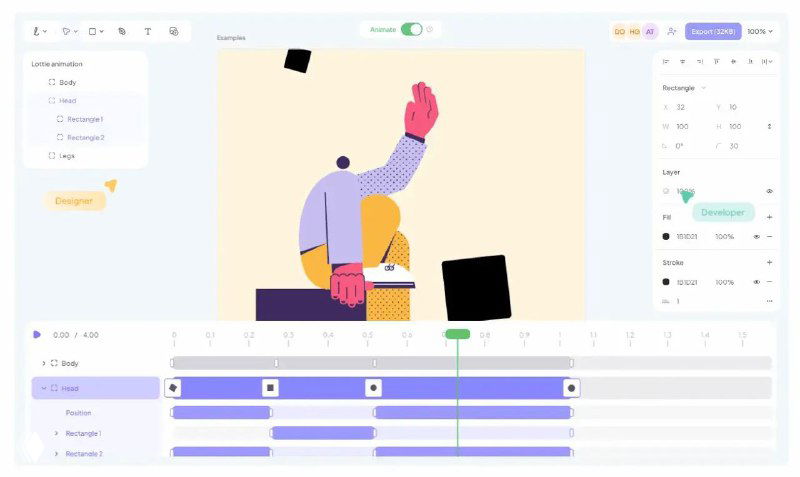 Lottielab — браузерный сервис для Lottie-анимаций