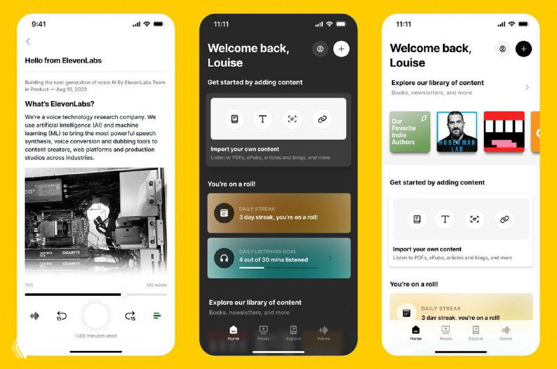 Reader by ElevenLabs — iOS‑приложение для озвучки