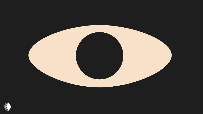 Стилизованное изображение глаза на тёмном фоне — лаконичный символ, использованный в качестве основного визуального мотива айдентики.