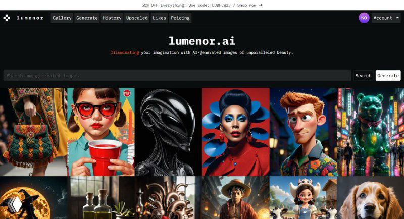 Lumenor AI — генератор картинок от Yellow Images
