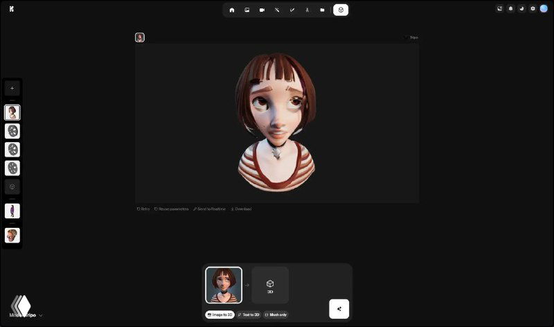 Krea: генерация 3D‑моделей по картинкам