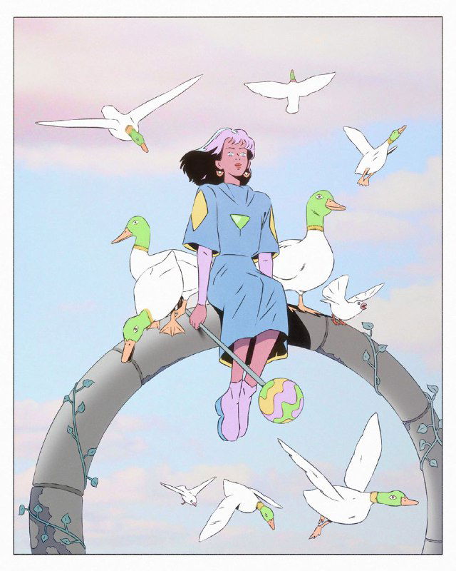 Mars 2024 — псевдовинтажные иллюстрации Лили де Бейон