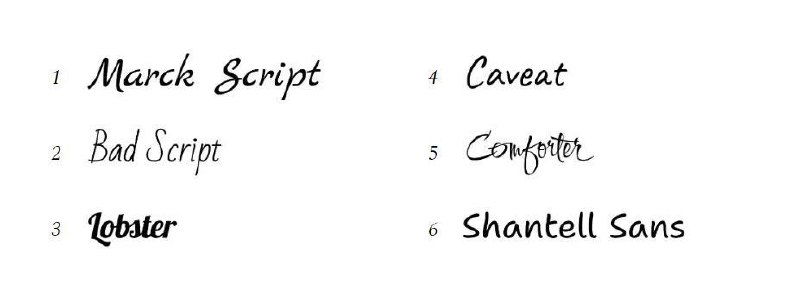 Кириллица в Google Fonts: рукописные шрифты