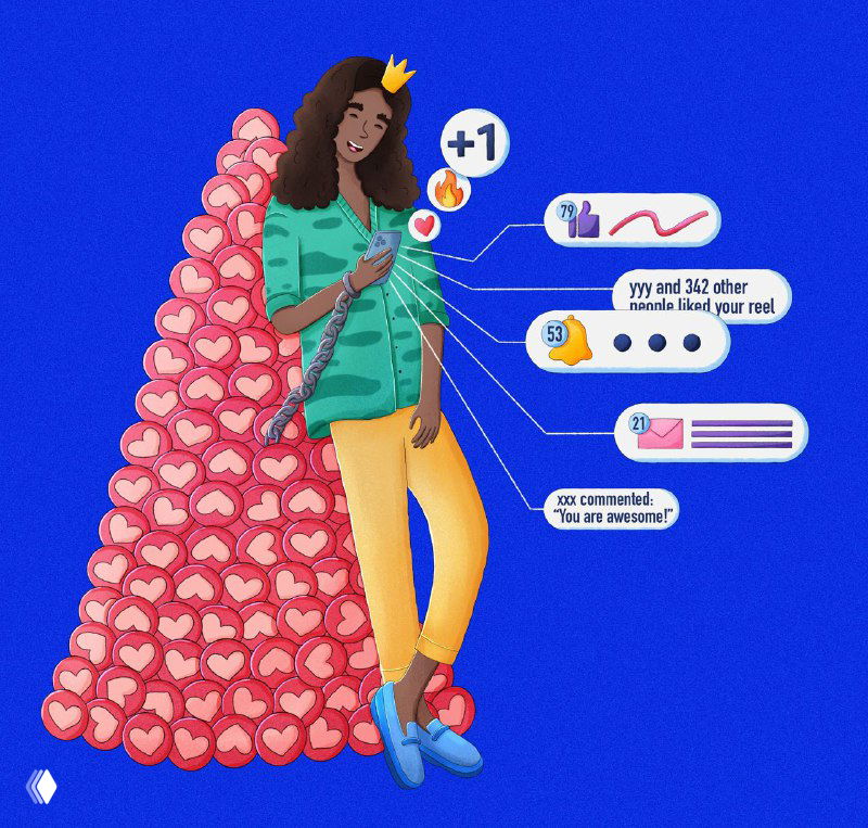 Яркие жизнерадостные иллюстрации в наивной стилистике