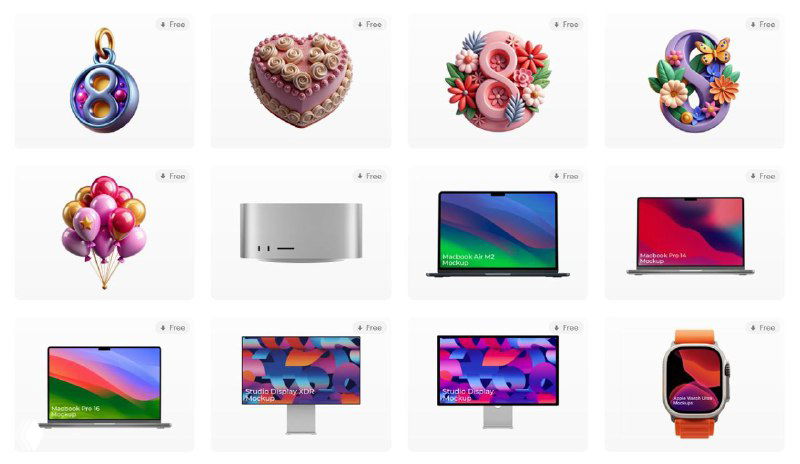 Бесплатные иллюстрации и мокапы в Storytale