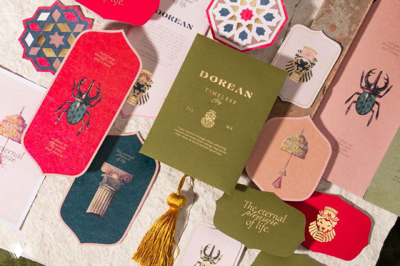 Dorean — брендинг ресторана в персидском стиле