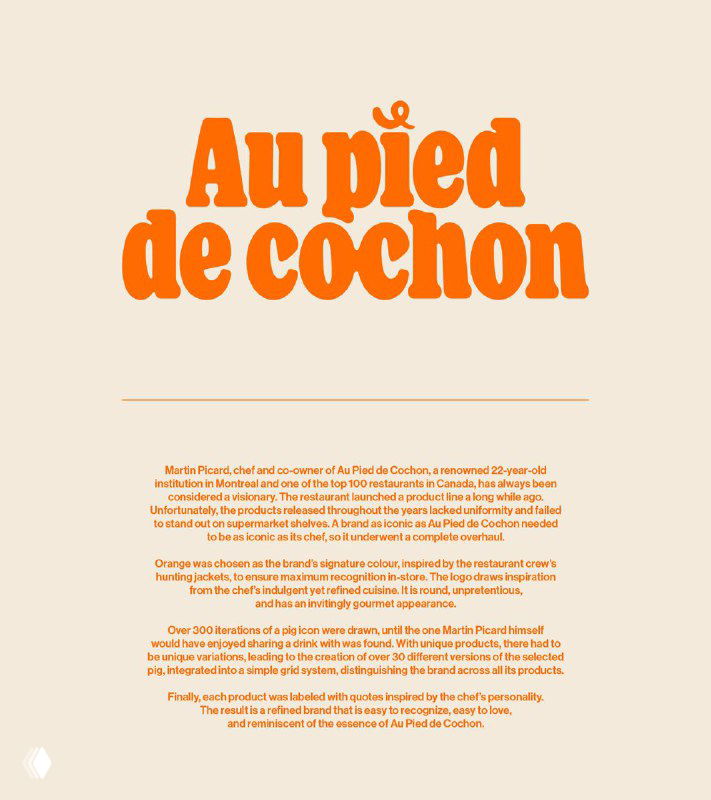 Au Pied de Cochon — псевдовинтажная упаковка