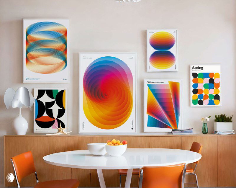 Абстрактные плакаты Вратислава Пецки