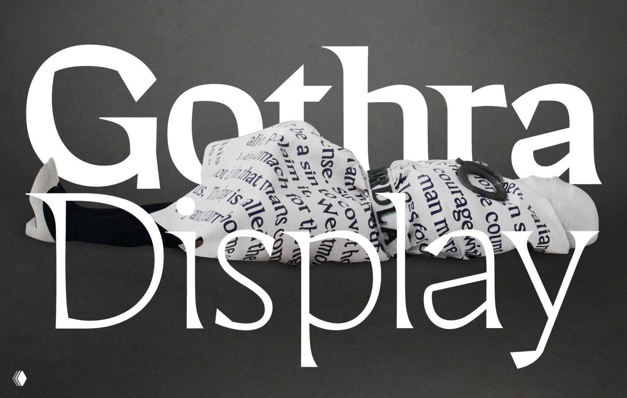 Вариативный шрифт GOTHRA