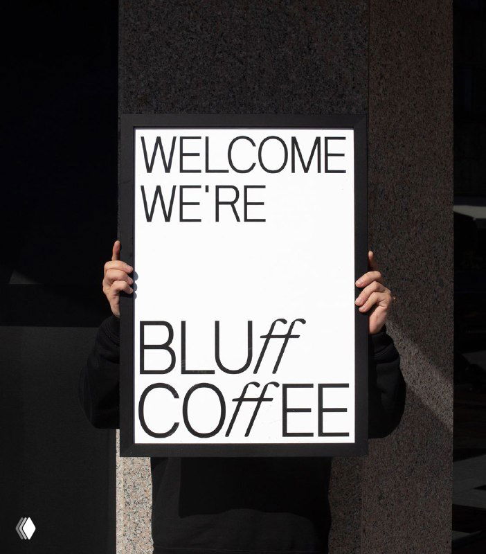 Айдентика Bluff Coffee: суперутилитарный стиль