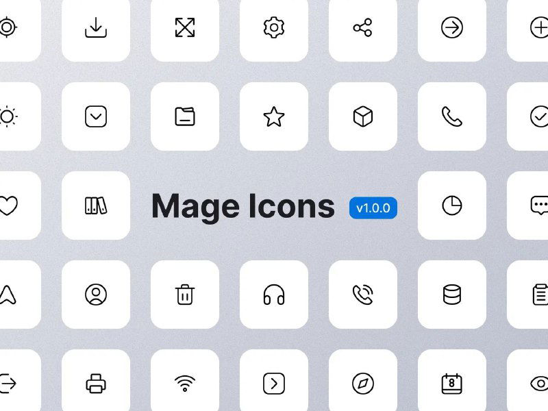 Mage Icons — набор опенсорсных SVG-иконок
