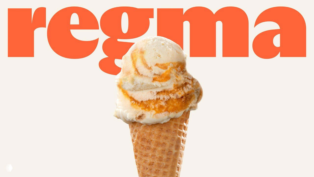 Regma — брендинг испанской сети кафе-мороженых