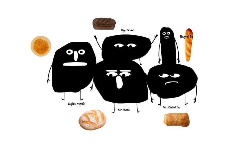 VareseF — айдентика пекарни в чёрно‑белом