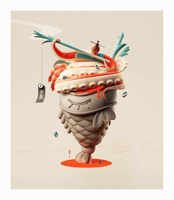 Fooooooood — 3D-иллюстрации о еде