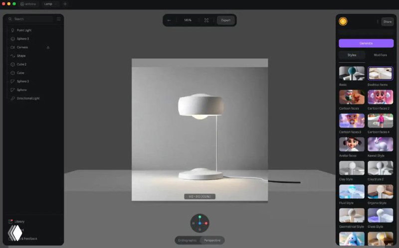 Using AI for 3D rendering