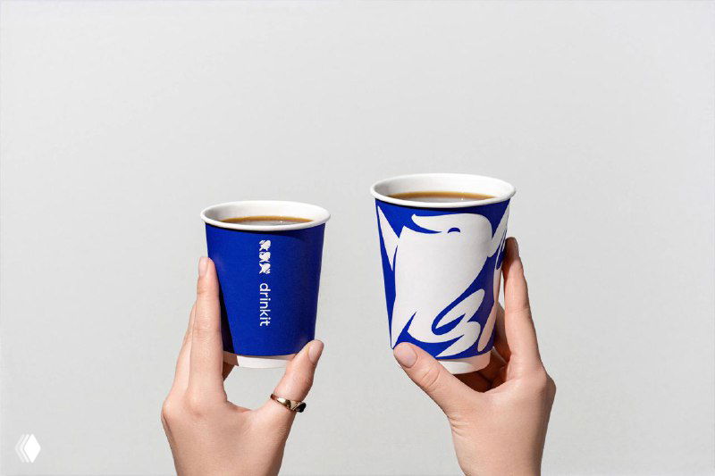 Drinkit — айдентика кофейного стартапа от Dodobrands