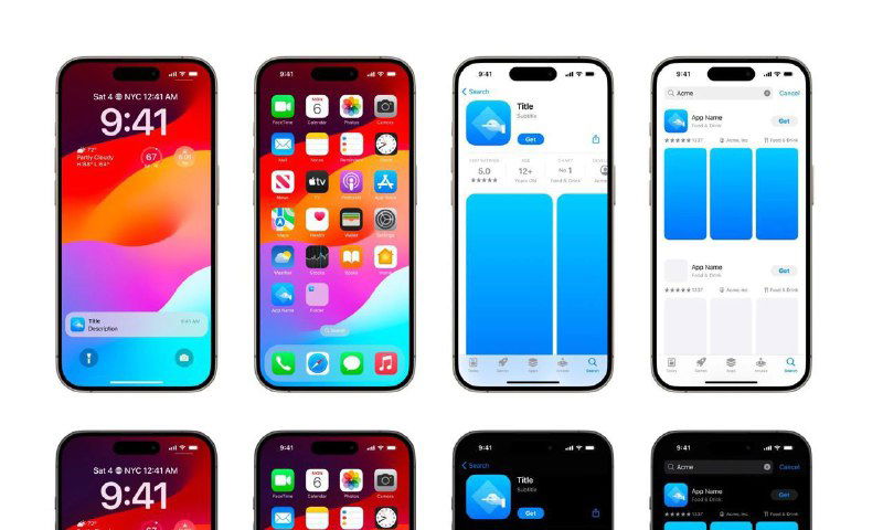 iOS App Icon Template — шаблон для iOS 17