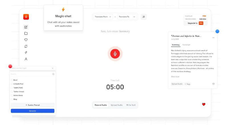 AudioNotes — ИИ‑расшифровщик голосовых сообщений