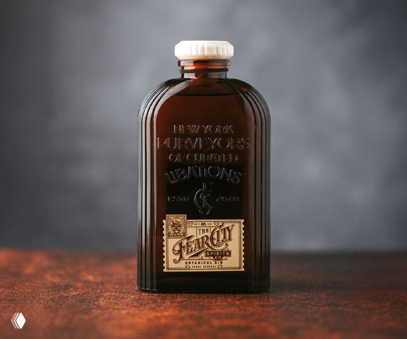 The Fear City — оформление джина в стиле ар‑деко