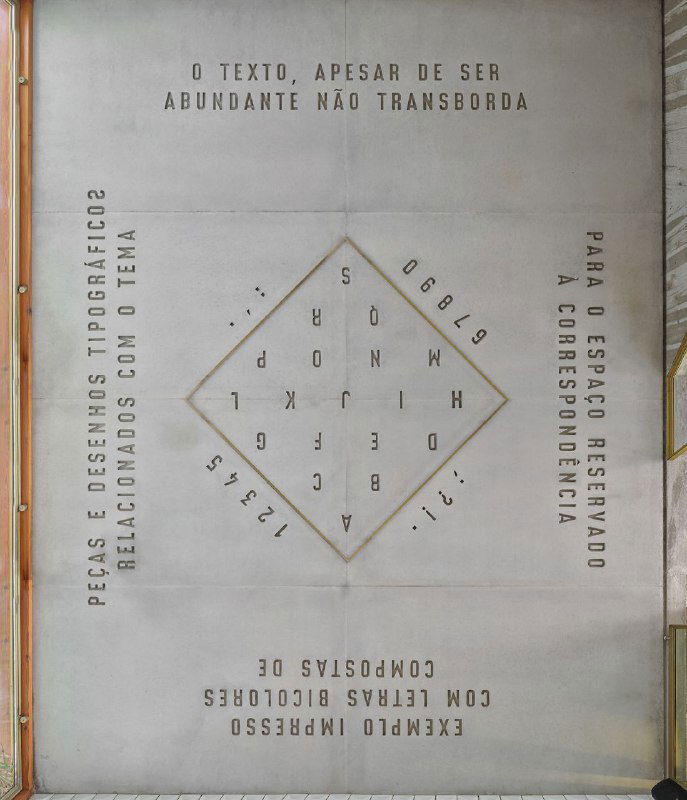 «Бетонная» типографика в отеле Tipografia do Conto