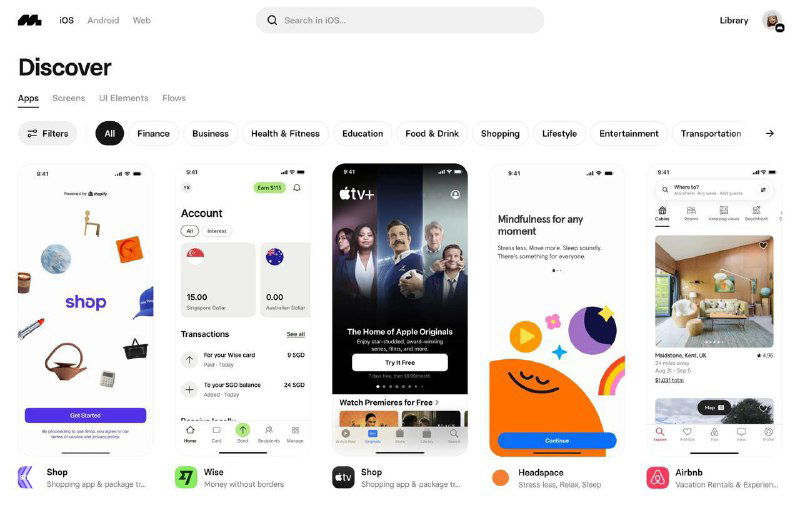 Mobbin 2.0 — обновлённая коллекция дизайна
