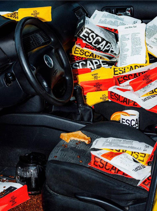 Брутальный брендинг кофе Escape