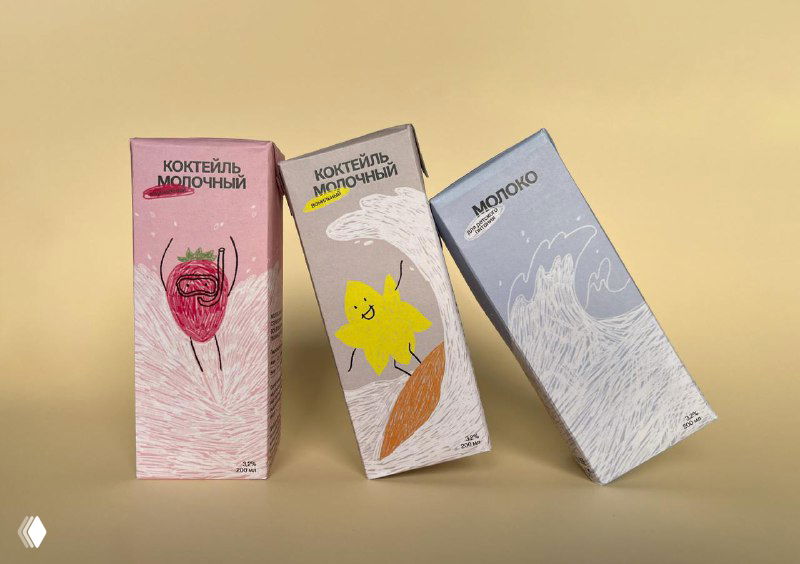 Сладкая жизнь — оформление детских молочных продуктов
