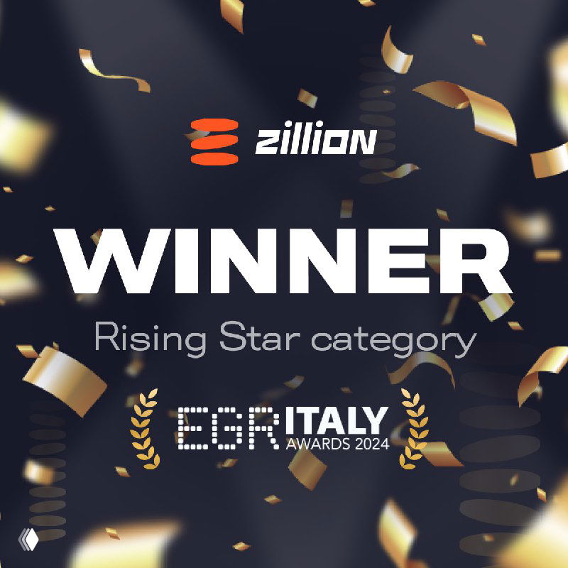 Zillion Games wins EGR Italy 'Rising Star' award