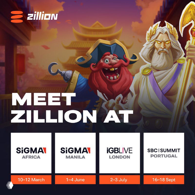 Meet Zillion at top iGaming events 2025