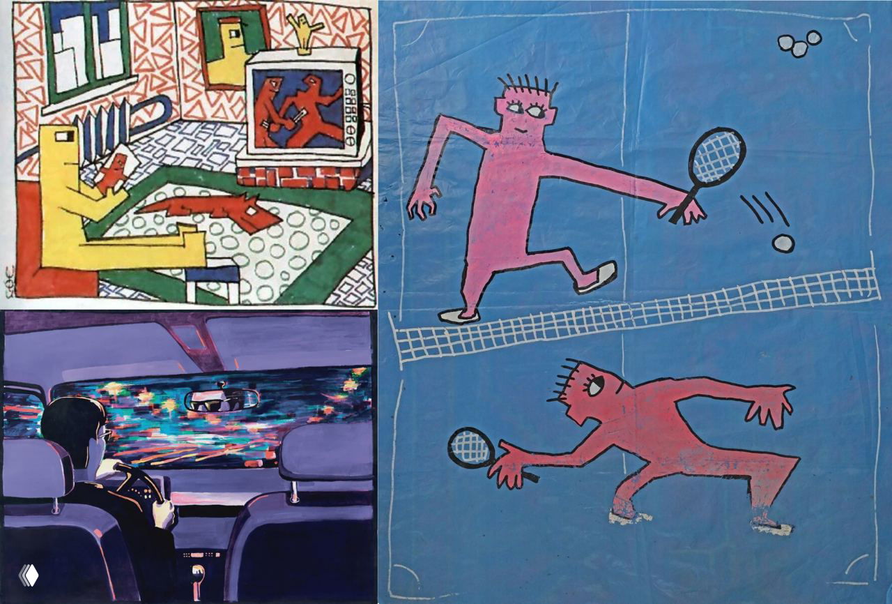 Рисунки легенды рока Виктора Цоя