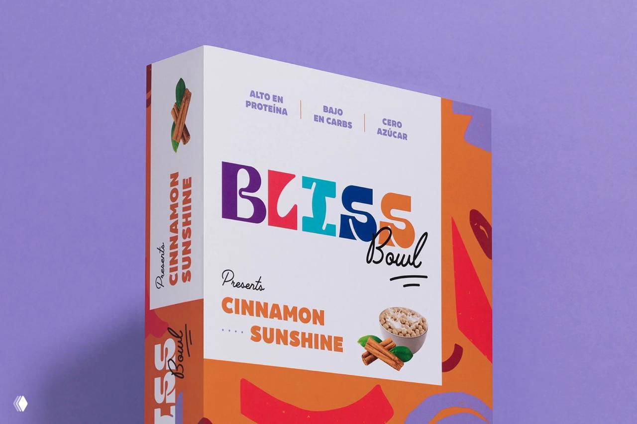 Упаковка хлопьев мексиканского бренда Bliss Bowl