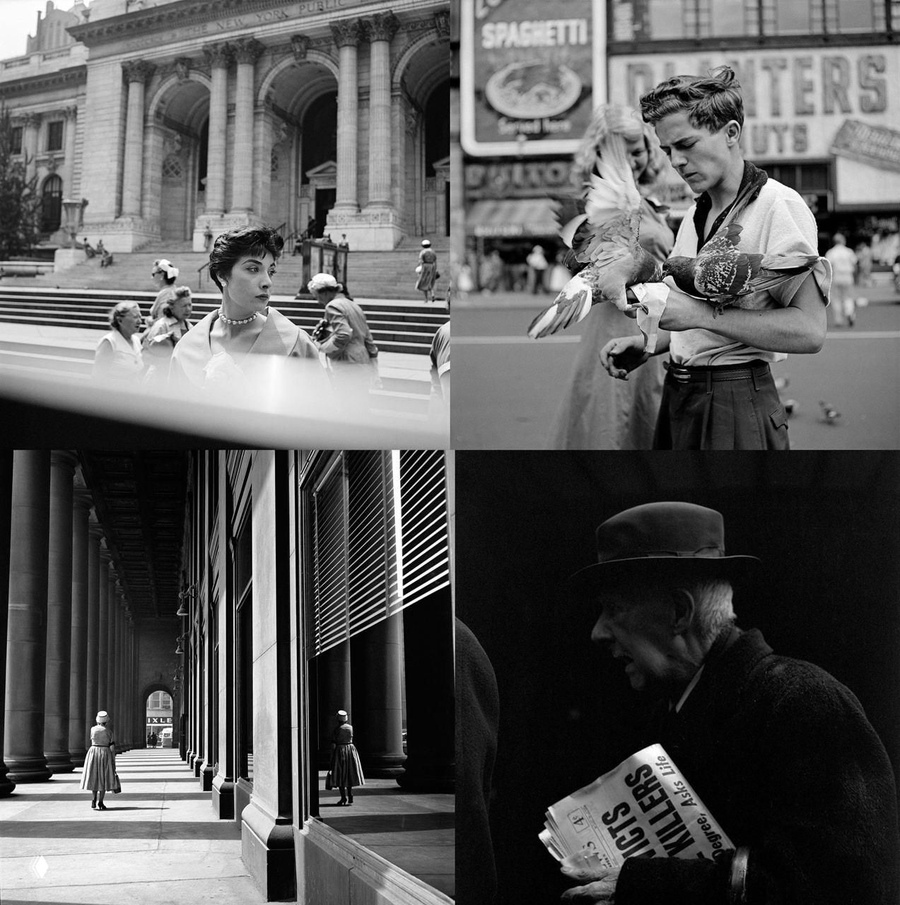 Серия уличных кадров: архитектура, люди и голубь на карнизе — улавливание момента и формальная строгость снимков.