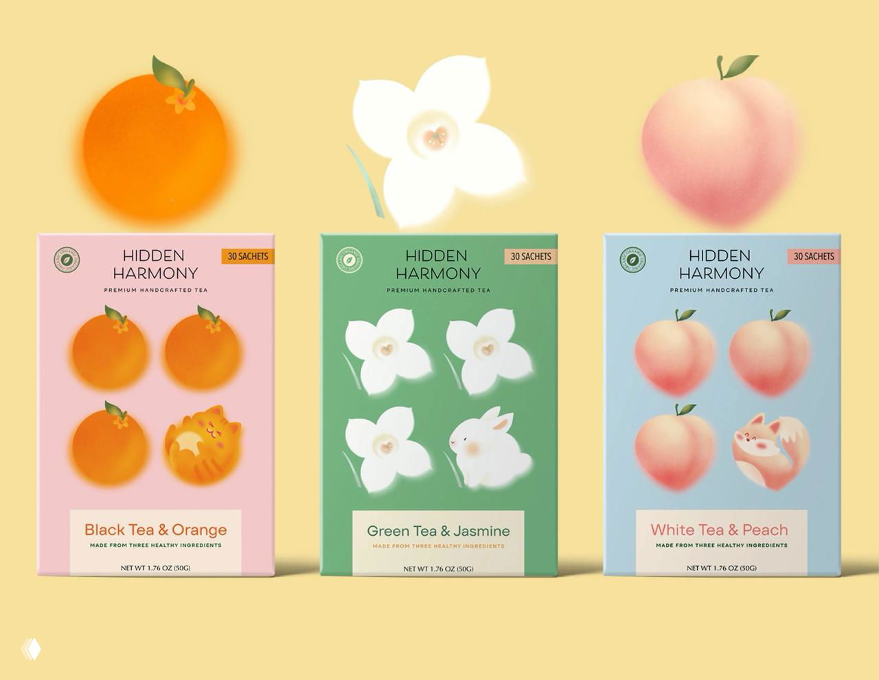 Упаковка чая Hidden Harmony