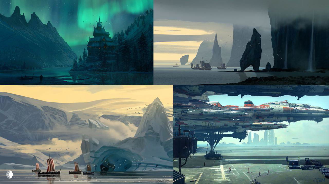 Пейзажный концепт-арт Рафаэля Лакоста из Монреаля