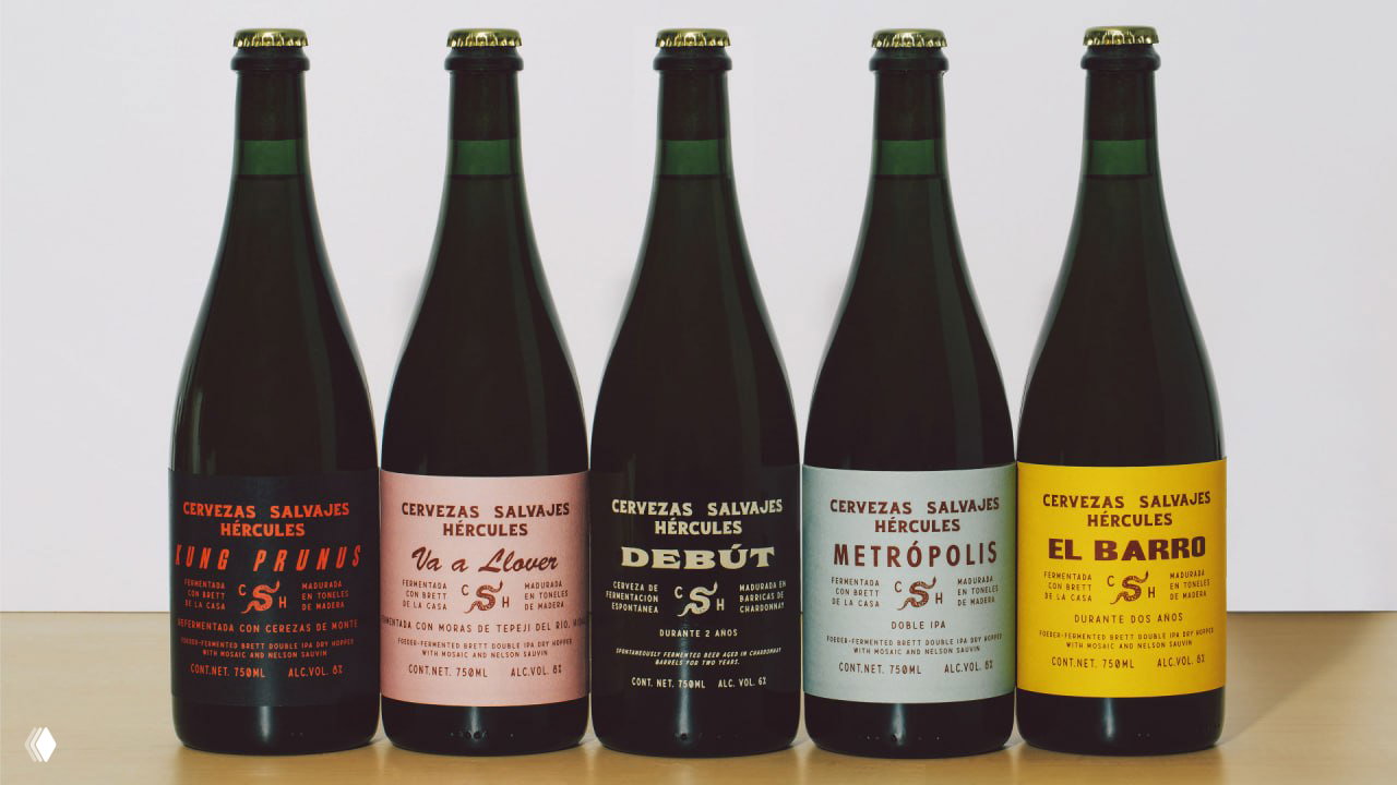 Оформление этикеток Cervezas Salvajes Hеrcules