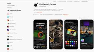 Три скриншота мобильного приложения в стиле App Store: примеры композиций, приёмов работы с типографикой и демонстрации функций на тёмном фоне.
