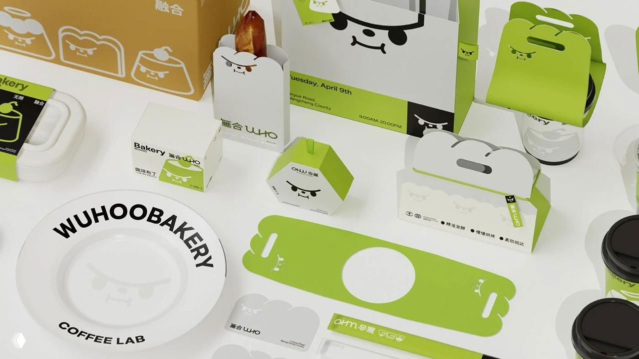 Концепт брендинга для пекарни Wuhoo