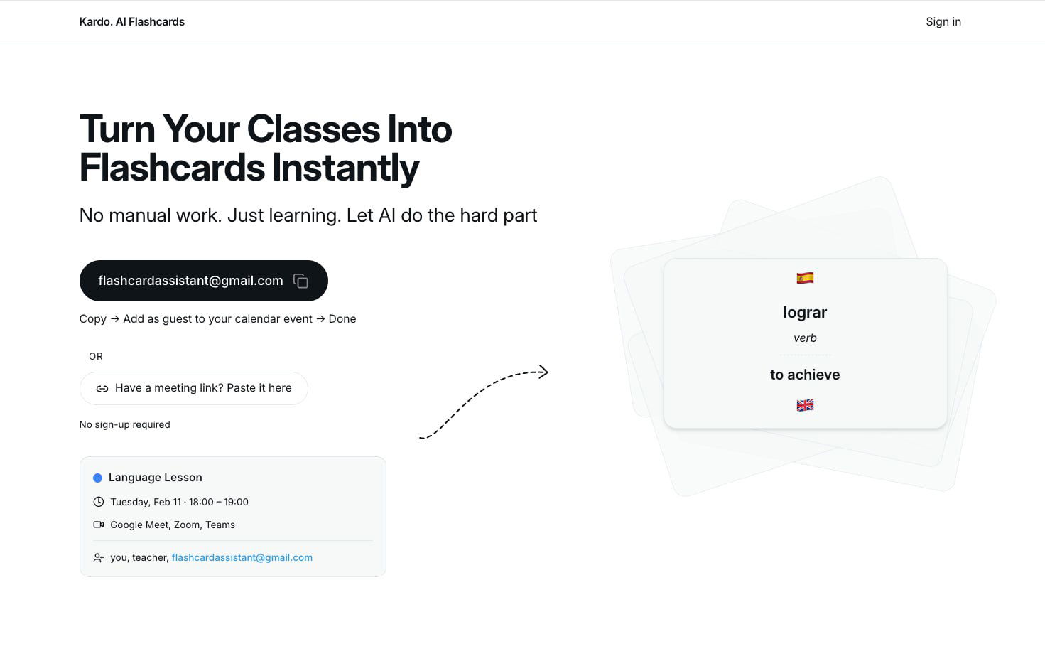 Бета: AI‑сервис для превращения уроков в карточки