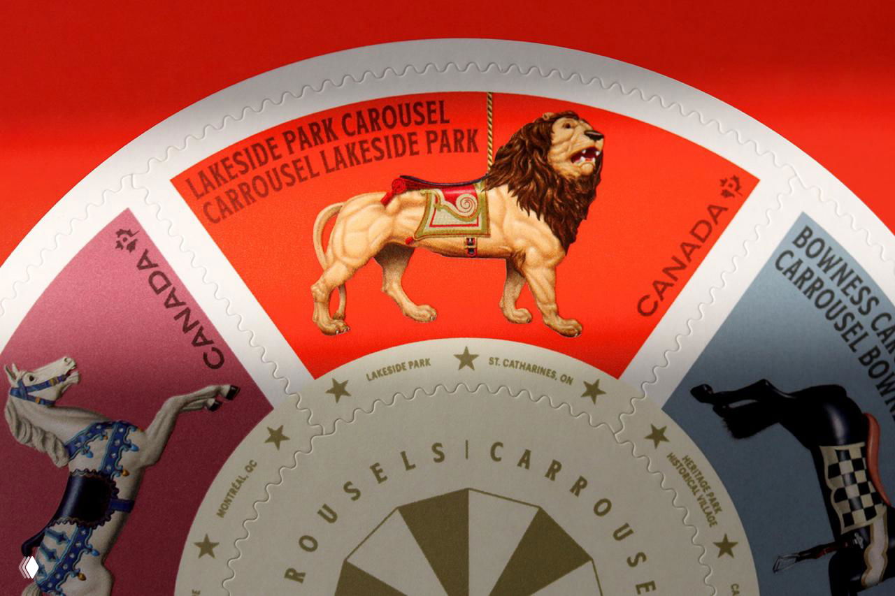 Серия винтажных марок Carousels