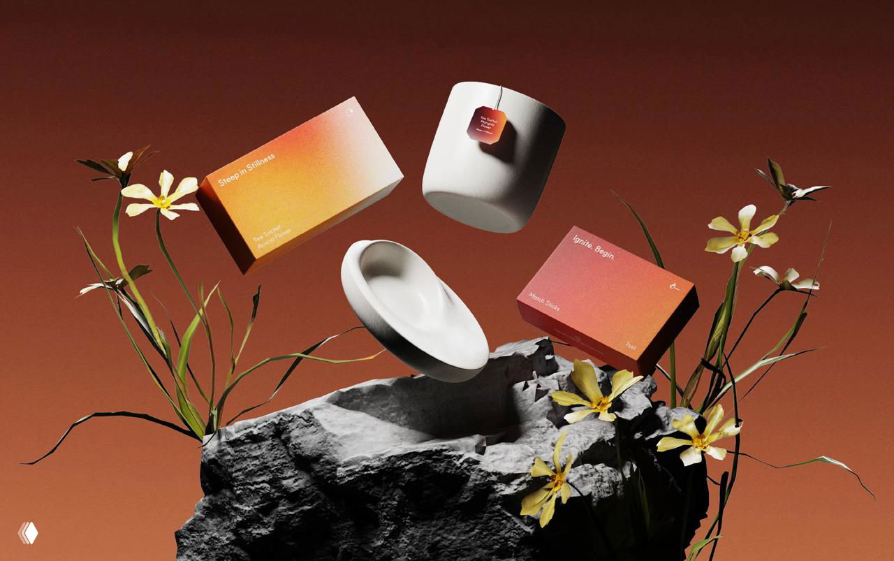 В развёрнутом виде показан слоистый конструктив коробки: прозрачная крышка, внутренние отсеки, чёрная база и аккуратно уложенные предметы набора.