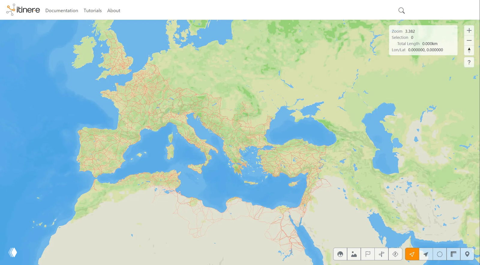 Интерактивная карта дорог Римской империи (itiner-e)