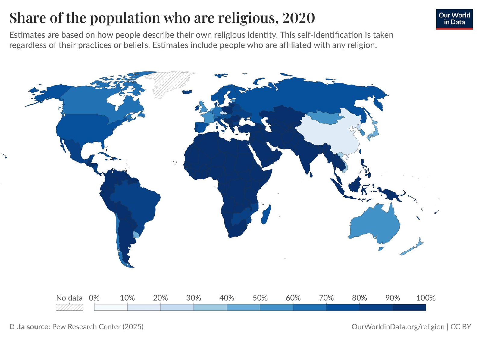 Статистика по религиям в мире, 2020–2022